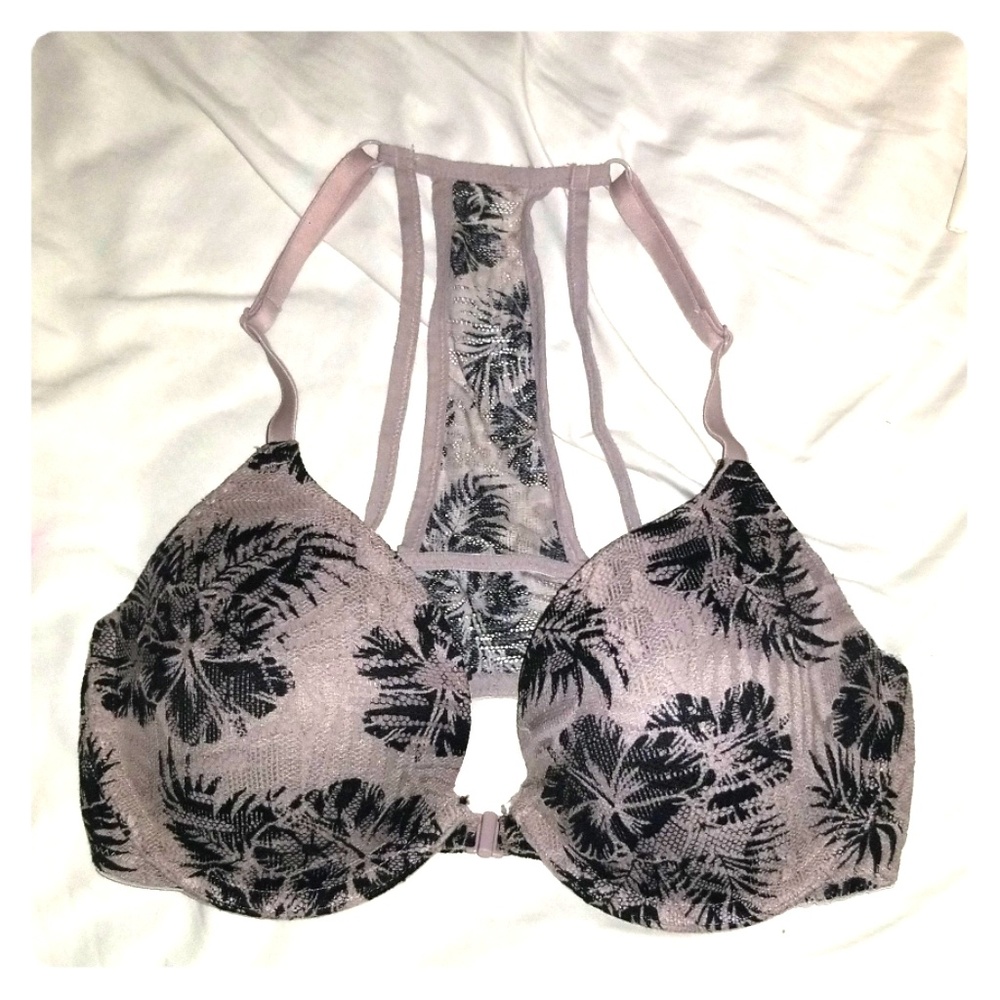 SOLD💖PINK T-Back Floral Bra💖